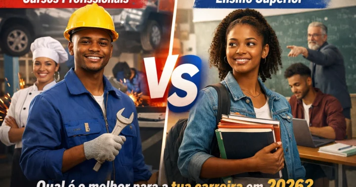 Cursos Profissionais em Portugal vs. Ensino Superior: Qual é o melhor para a tua carreira em 2026?